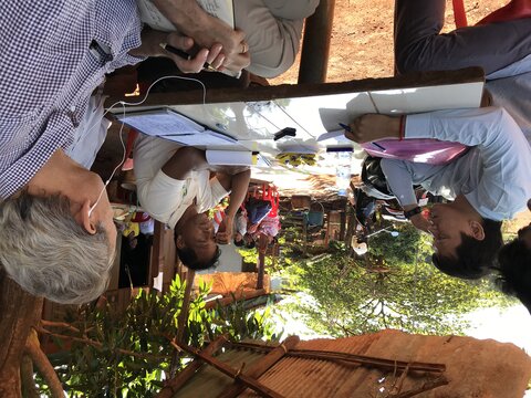 Alan Kolata and Monin Nong of the Cambodian Development Resource Institute record an oral history of a village headman in Kampong Cham province.